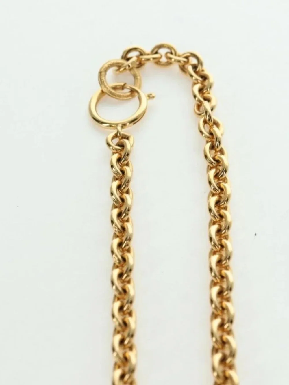 CHANEL CC Necklace metal Gold Tone CC Auth am11252SAM